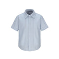 Men's Plaid Short Sleeve Seersucker Button-Down Shirt