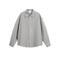 Men's Plaid Long Sleeve Button-Down Shirt