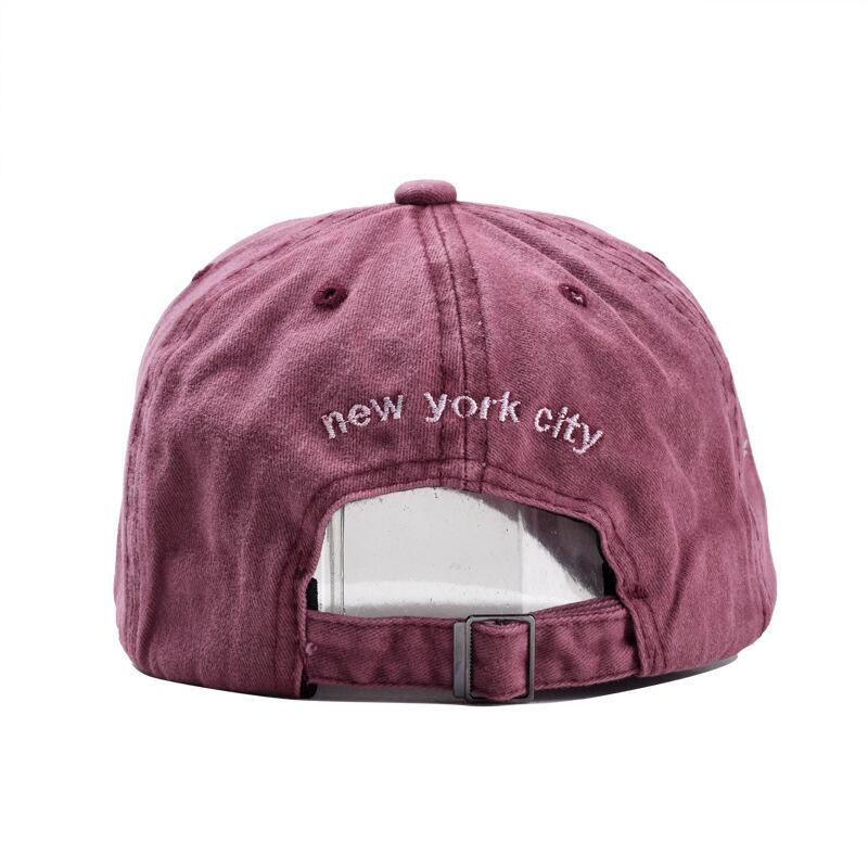 Unisex Vintage Washed Cotton New York Embroidery Baseball Cap