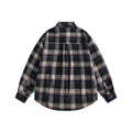 Men's Plaid Long Sleeve Button-Down Shirt