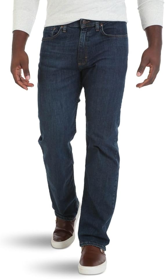 Men's Comfort Flex Relaxed Fit Jeans - Dark Blue