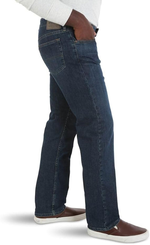 Men's Comfort Flex Relaxed Fit Jeans - Dark Blue