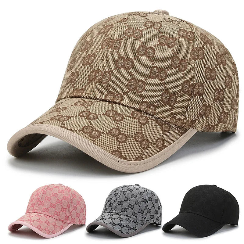 Unisex Monogram Pattern Luxury Casual Baseball Cap
