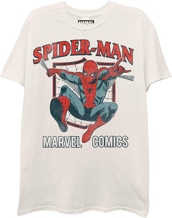 Men's Spider-Man Graphic Print Short Sleeve T-Shirt