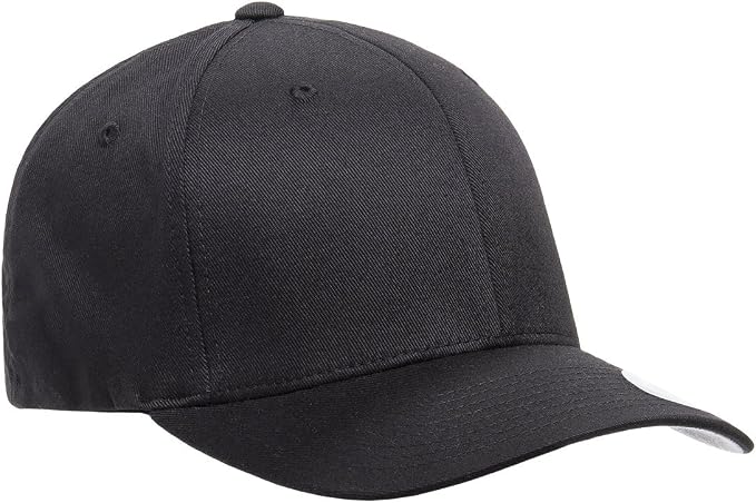 Men's Athletic Baseball Fitted Cap - Black
