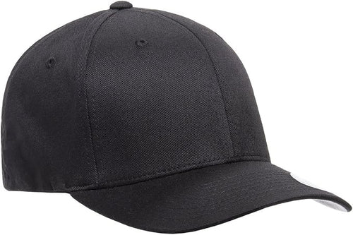 Men's Athletic Baseball Fitted Cap - Black
