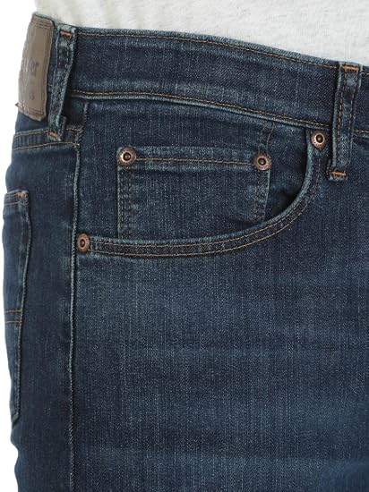Men's Comfort Flex Relaxed Fit Jeans - Dark Blue