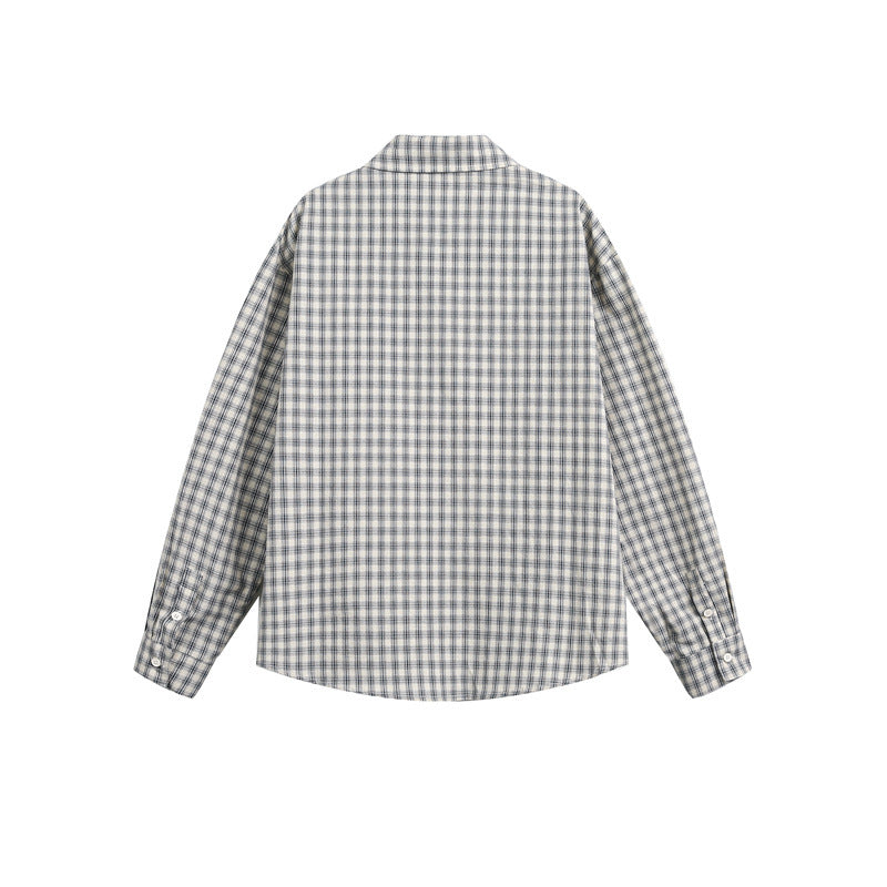 Men's Plaid Long Sleeve Button-Down Shirt
