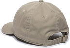 Mountain Embroidered Unstructured Cotton Dad Hat - Khaki