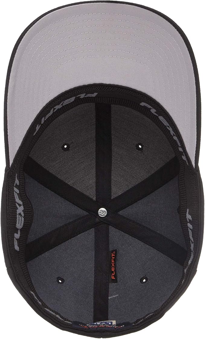 Men's Athletic Baseball Fitted Cap - Black