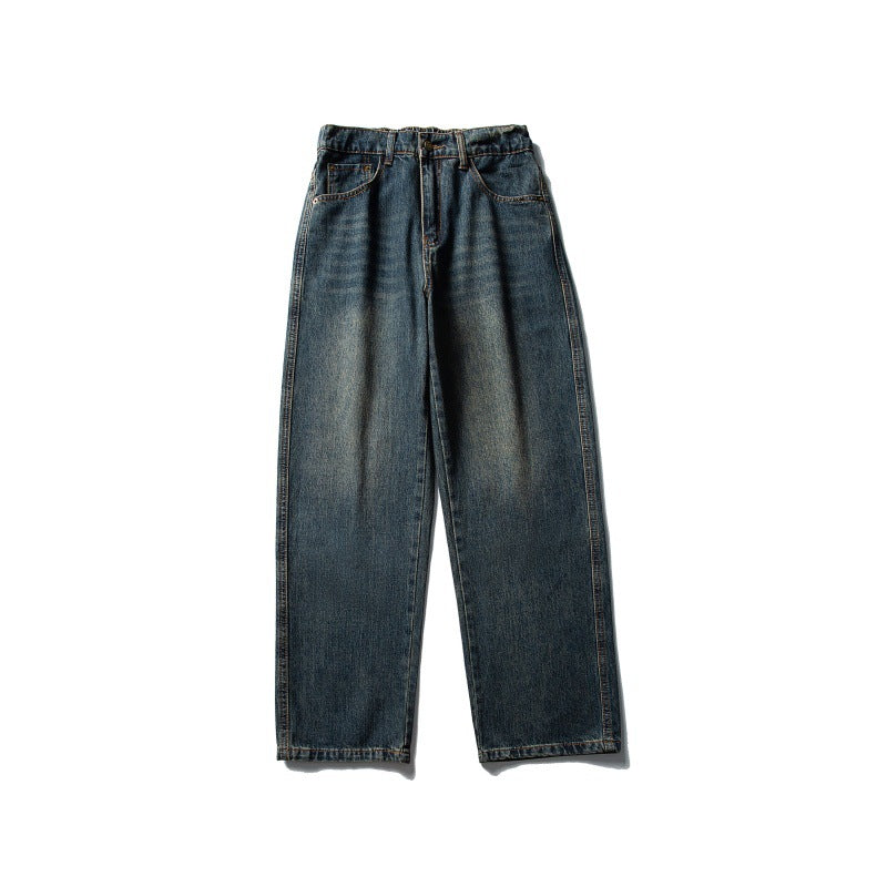 Men's Vintage Loose Straight Tapered Denim Jeans