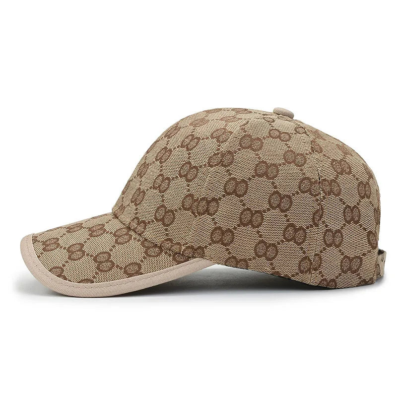 Unisex Monogram Pattern Luxury Casual Baseball Cap