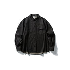 Men's Washed Long Sleeve Denim Casual Button-Down Shirt