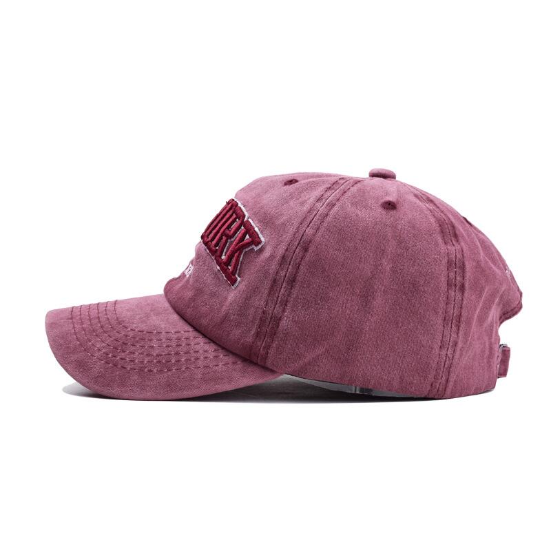Unisex Vintage Washed Cotton New York Embroidery Baseball Cap