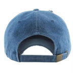 Distressed Denim Baseball Cap