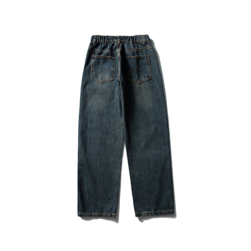 Men's Vintage Loose Straight Tapered Denim Jeans