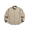 Men's Striped Corduroy Long Sleeve Button-Down Shirt