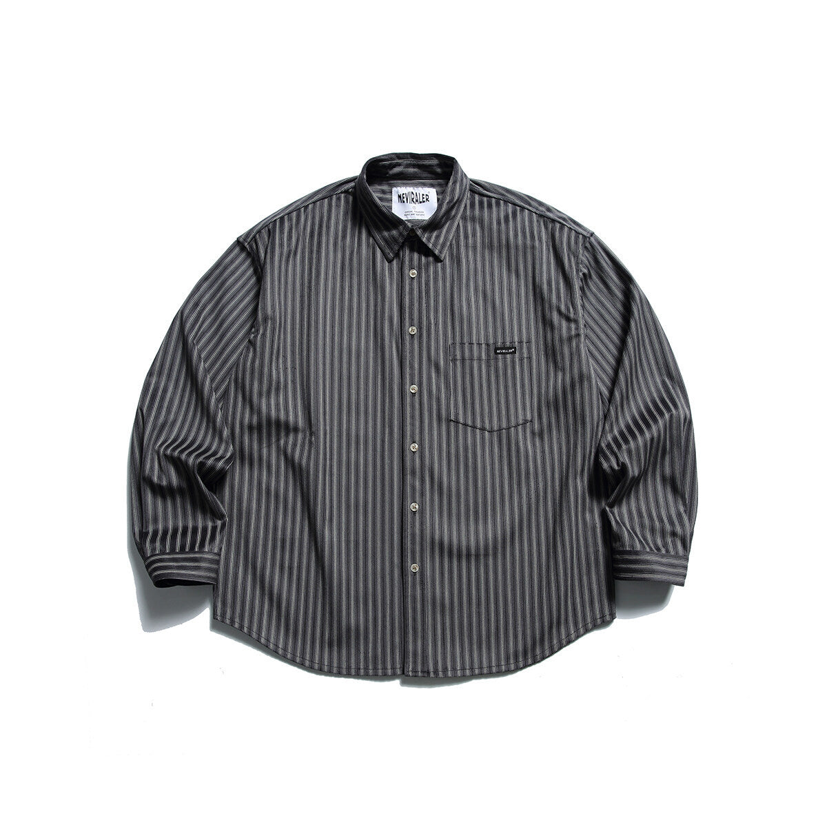 Men's Striped Corduroy Long Sleeve Button-Down Shirt