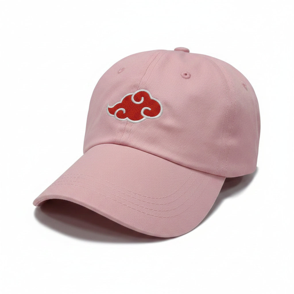 Anime Naruto Akatsuki Red Cloud Embroidered Baseball Cap