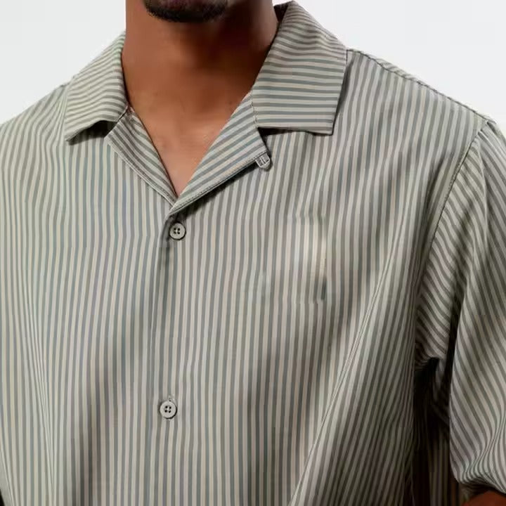 Men's Striped Short Sleeve Shirt