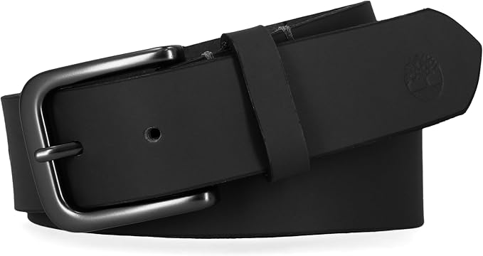 Timberland Men's 35MM Classic Leather Belt - Black