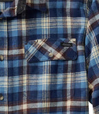Men's Long Sleeve Plaid Flannel Shirt - Gunsmoke Plaid
