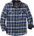 Men's Long Sleeve Plaid Flannel Shirt - Gunsmoke Plaid