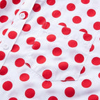 Men's Short Sleeve Casual Print Shirt - Red